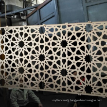 Laser cut Perforated customized decorative metal curtain wall as building Facade